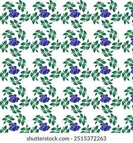 blue rose perttarn, leaf design, nature perttarn