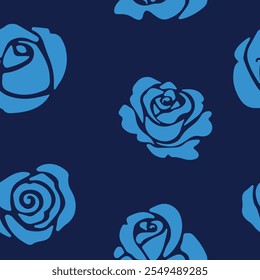 blue roses against the background of the night starry sky, constellation, night rose garden, night garden