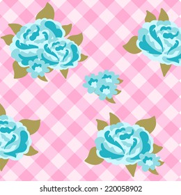 Blue roses background