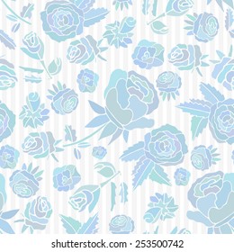 Blue roses. Background, wallpaper, texture. seamless