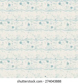 Blue roses on a blue background with spots. Abstract seamless.