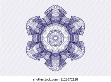 Blue rosette (money style emblem)