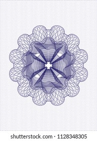 Blue rosette (money style emblem)