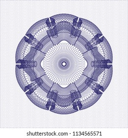 Blue rosette (money style emblem)