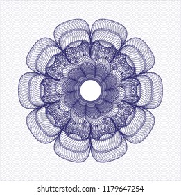 Blue rosette (money style emblem)
