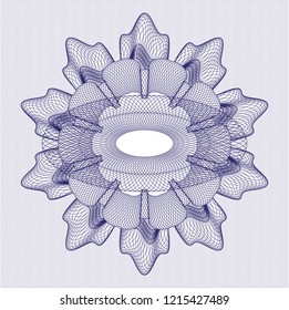 Blue rosette (money style emblem)