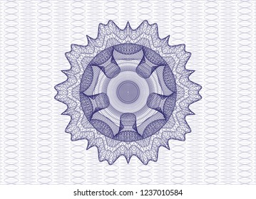Blue rosette (money style emblem)