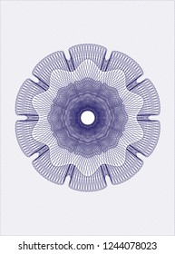 Blue rosette (money style emblem)