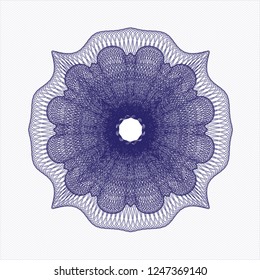 Blue rosette (money style emblem)