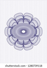 Blue rosette (money style emblem)