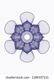Blue rosette (money style emblem)