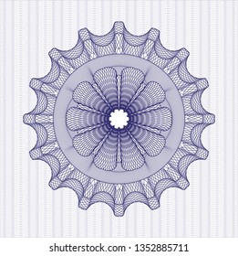 Blue rosette (money style emblem)
