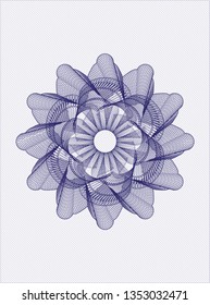Blue rosette (money style emblem)