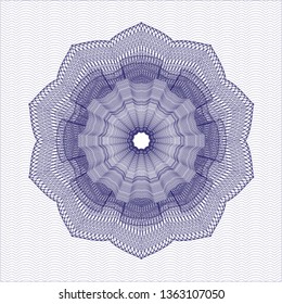 Blue rosette (money style emblem)