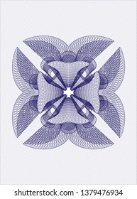 Blue rosette (money style emblem)