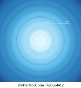 Blue round abstract background. Vector illustration eps10.