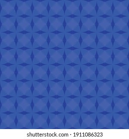 blue round abstract vector seamless pattern