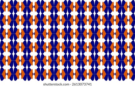 blue round block, seamless geometric pattern, seamless pattern, Abstract geometric diamond blue orange grid texture with turbine cross grid sign. Chic mosaic block, turbine square