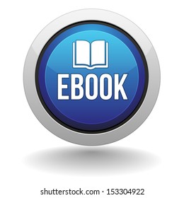 Blue round ebook button