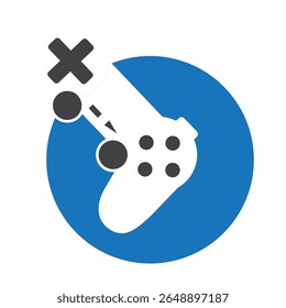 blue round game console icon