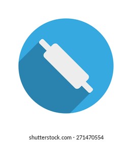 blue round icon battledore
