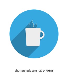 Blue Round Icon Mug