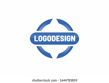 Blue Round Logo Design Template