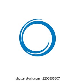 Blue round logo that is suitable for your business.