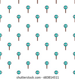 Blue round lollipop pattern