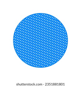 blue round mat vector icon. Blue round.