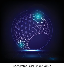 blue round net revolve around the universe