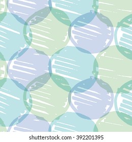 blue round shape hand drawn repeatable pattern. concept creative seamless pattern with bulbs in blue pastel color. background for fabric, cloth, wrapping paper. spring fresh backdrop