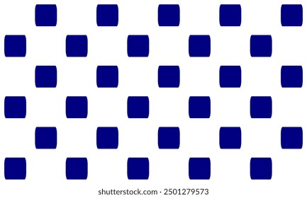 Blue round Square block arrange in square cross grid checkerboard seamless Pattern design for fabric printing, vintage patter