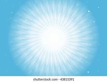 Blue roundabout  and stars