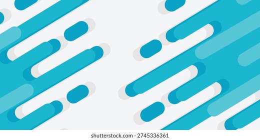 Blue Rounded Lines Background Abstract Liquid Shape Dashed Lines and Dots. Vector Illustration.EPS10