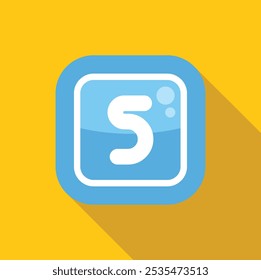 Blue rounded square icon with the letter s, suitable for use as a logo for a business or mobile app