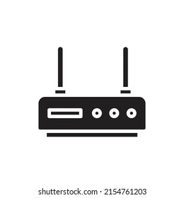 Blauer Router-gefüllte Vektorgrafik
