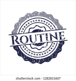 Blue Routine rubber texture