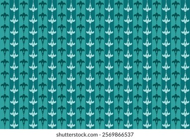 Blue Royal Floral wall pattern design
