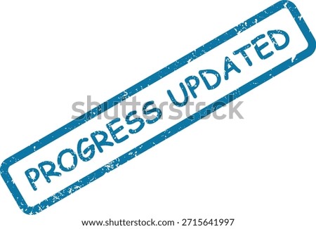 A blue rubber stamp impression showing 