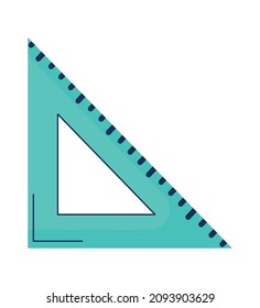 diseño de regla azul sobre blanco