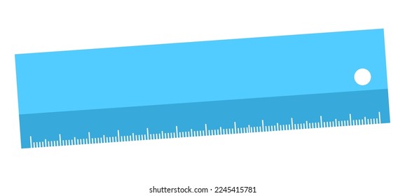blue ruler for measurements illustration