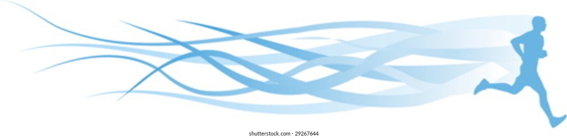 blue runner