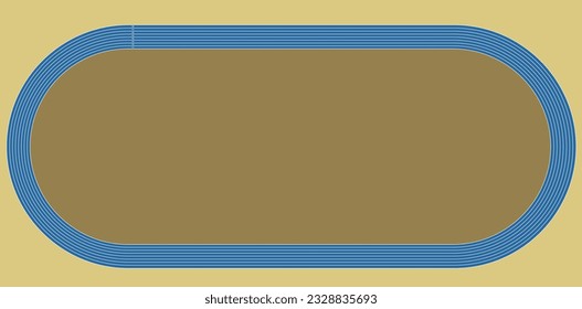 Blue running tracks. vector illustration