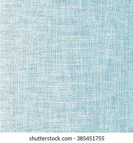 Blue sack texture. Rough fabric background. Abstract vector.