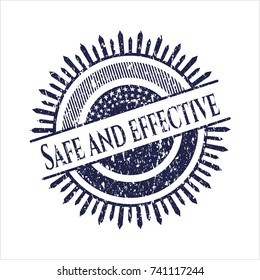 Blue Safe and effective distressed rubber grunge stamp