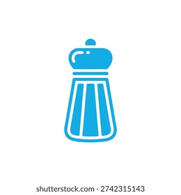 Blue salt shaker pepper mill kitchen cooking