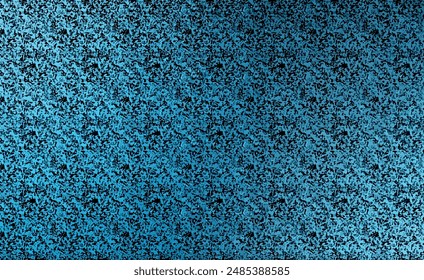 Blaues Sandnetz und Grunge-Muster mit ornamentaler abstrakter Tapete mit Unschärfeeffekt