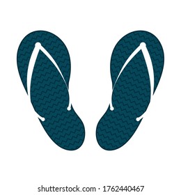 blue sandals design, Flip flops shoes footwear fashion beauty beach foot and feet theme Vector illustration