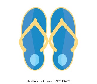 blue sandals travel vacation holiday image vector icon logo symbol